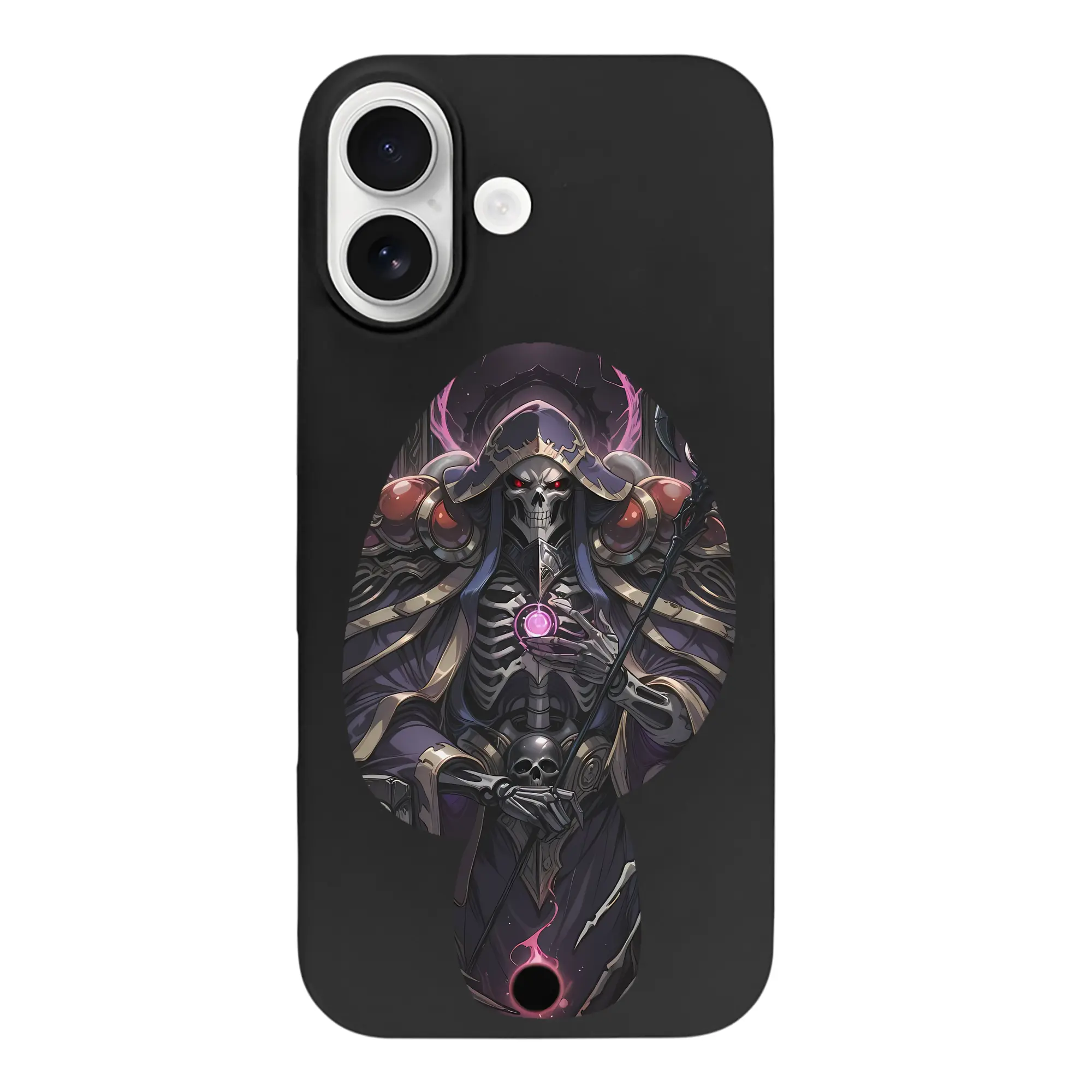 オーバーロード グッズ アインズ・ウール・ゴウン - iPhone 17 シリーズ シリコンケース 薄型 耐衝撃 指紋防止 ソフトタッチカバー 精密フィット 傷防止 保護ケース iPhone 17/17 Air/17 Pro/17 Pro Max 対応